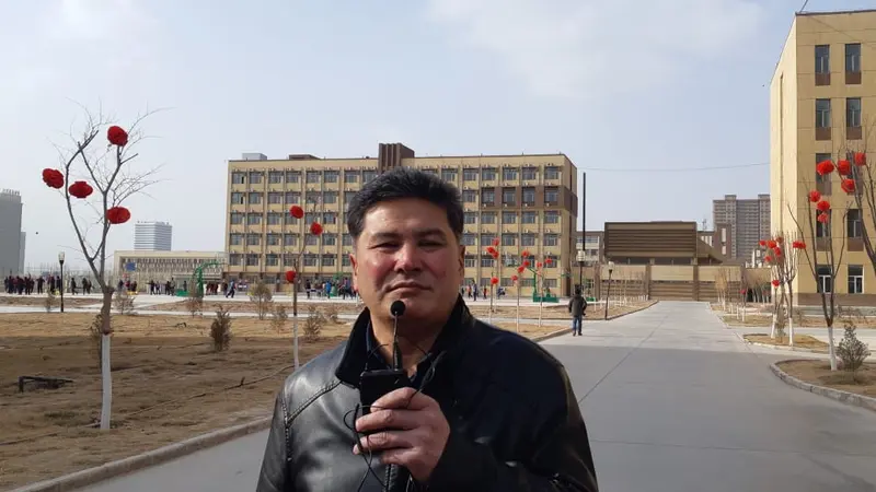 Majid Mahmud, direktur "Pusat pelatihan vokasional Kashgar", di Kashgar County, Prefekur Kashgar, Xinjiang barat daya pada 25 Februari 2019 (Rizki Akbar Hasan / Liputan6.com)