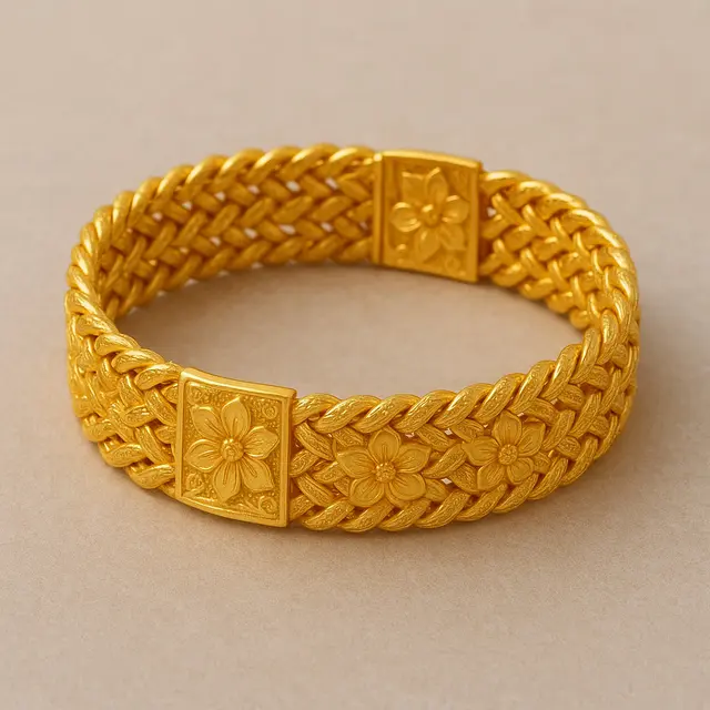 Model Gelang Lipan Emas 24 Karat Terbaru 2025