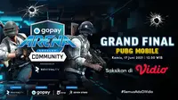 Live Streaming Grand Final GoPay Arena Level Up Community PUBG Mobile di Vidio, Kamis 17 Juni 2021. (Sumber : dok. vidio.com)