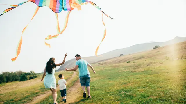 Ilustrasi liburan bersama keluarga