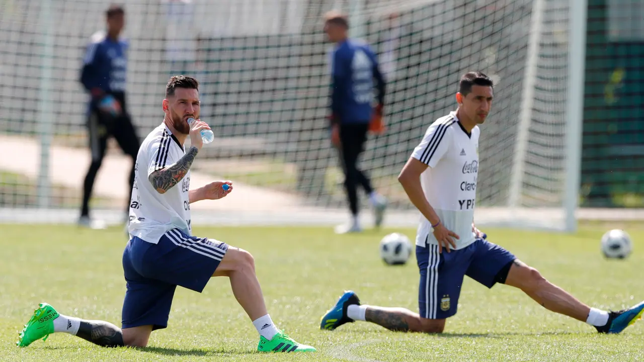 Melihat Latihan Timnas Argentina Jelang Duel dengan Prancis