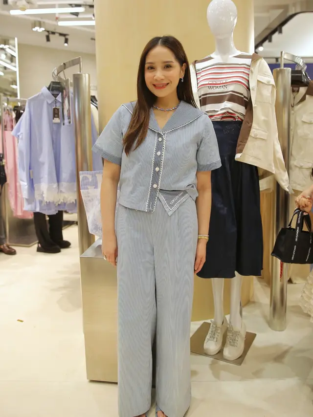 Nagita Slavina di Opening Gentlewoman Jakarta. [Adrian/Fimela]