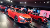 PT Honda Prospect Motor (HPM) menepati janjinya dengan memperkenalkan Honda Civic Hatchback Turbo di Jakarta, Jumat (9/6/2017).(Rio Apinino)