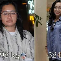 Tya Subiakto sebelum dan sesudah diet. | Sumber Foto: drmahita.wordpress.com