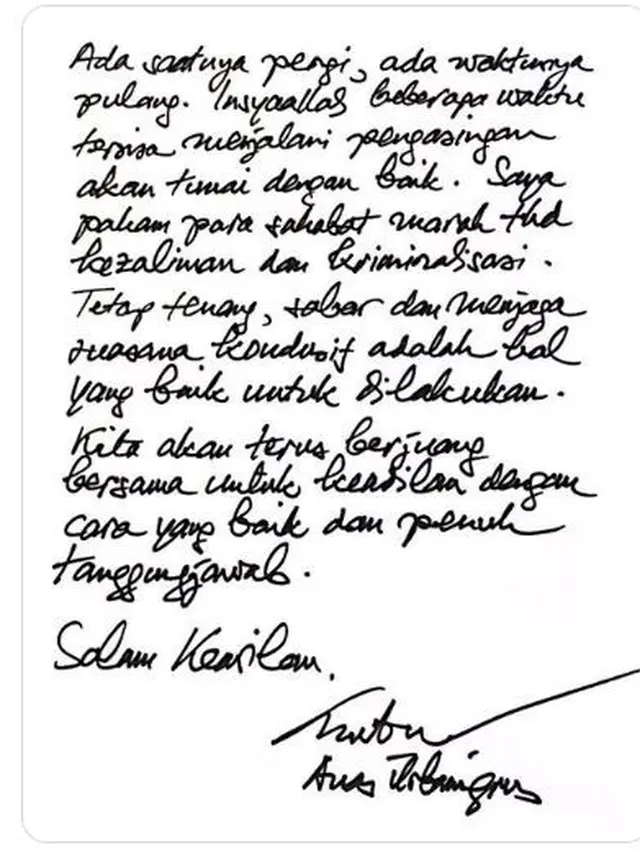 Isu Surat Anas Urbaningrum