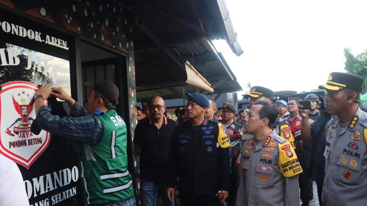Markas GRIB Jaya di Tangerang Selatan dibongkar polisi