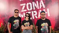 Aghniny Haque, Sidharta Tata dan Fajar Martha Santosa di SCTV Tower saat wawancara untuk Zona Merah. (Dok. Liputan6).
