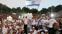 Maccabi 15 di Jerman di lokasi stadion yang didirikan Hitler