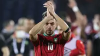 Dilahirkan di El Escorial, Spanyol, Munir El Haddadi memiliki garis keturunan Maroko dari sang ayah. Sempat melakoni debut bersama Timnas Spanyol pada 8 September 2014, ia akhirnya memutuskan pindah membela Timnas Maroko yang akhirnya direstui FIFA lewat aksi banding ke Pengadilan Arbitrase Olahraga (CAS) pada 2021. Hingga kini ia telah tampil dalam 11 laga bersama Timnas Maroko sejak melakukan debut pada 26 Maret 2021. (AFP/Kenzo Tribouillard)