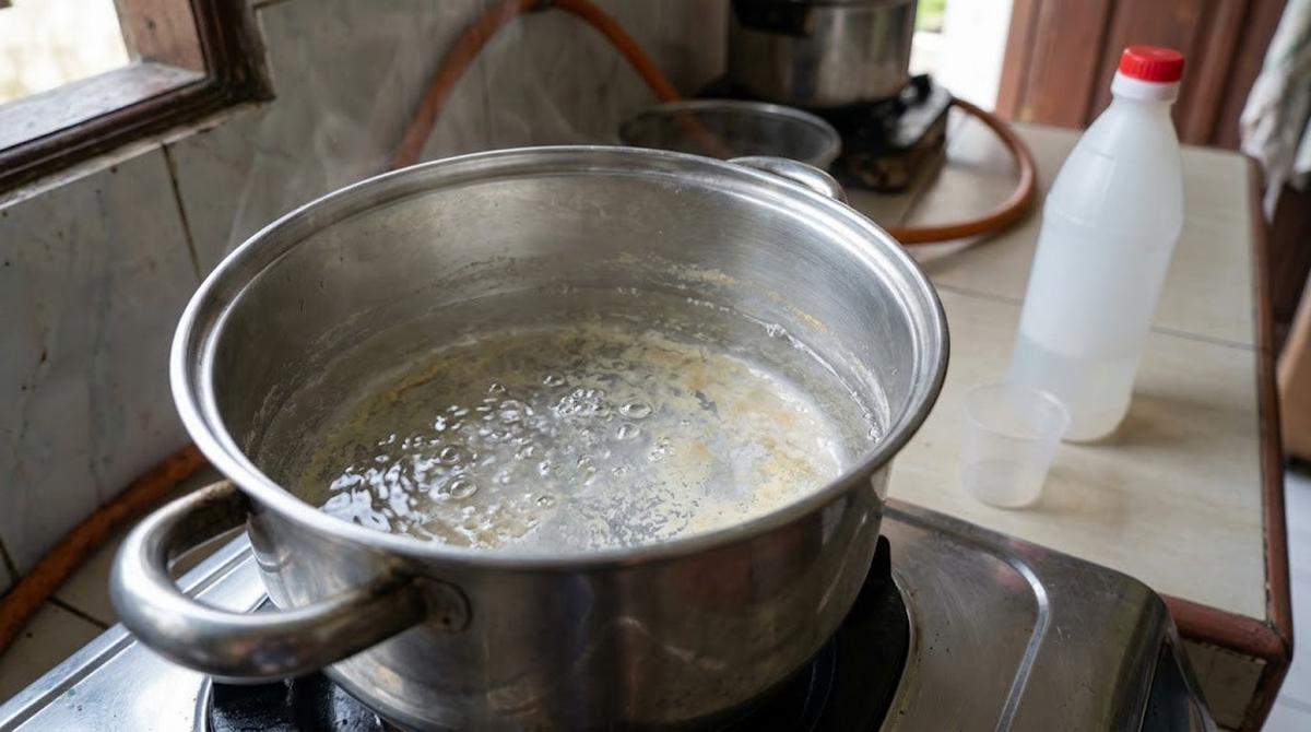Cara Menghilangkan Kerak Air di Panci