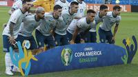 Timnas Argentina lolos ke perempat final Copa America 2019 di Brasil. (foto: AP Photo/Victor R. Caivano)