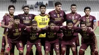 Skuat PSM jelang menjamu Shan United dalam laga kedua Grup H Piala AFC 2020 di Stadion Madya, Jakarta (26/2/2020). (Bola.com/Yoppy Renato)