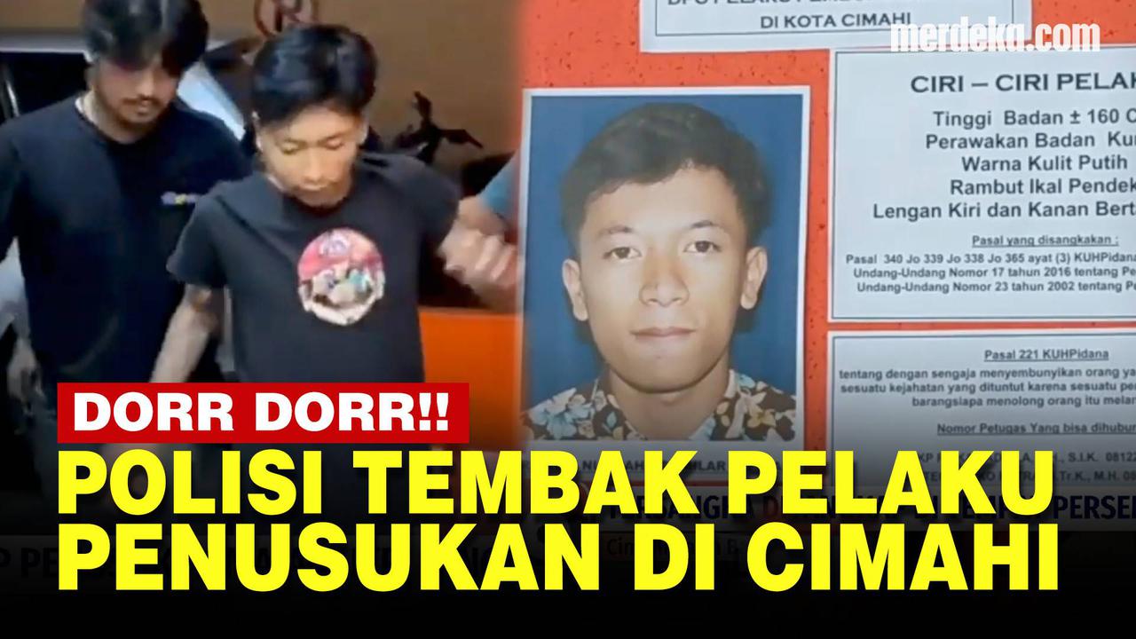 VIDEO: Pelaku Didor Polisi, Terkuak Motif Penusukan di Cimahi Akibat Gagal Rampas HP