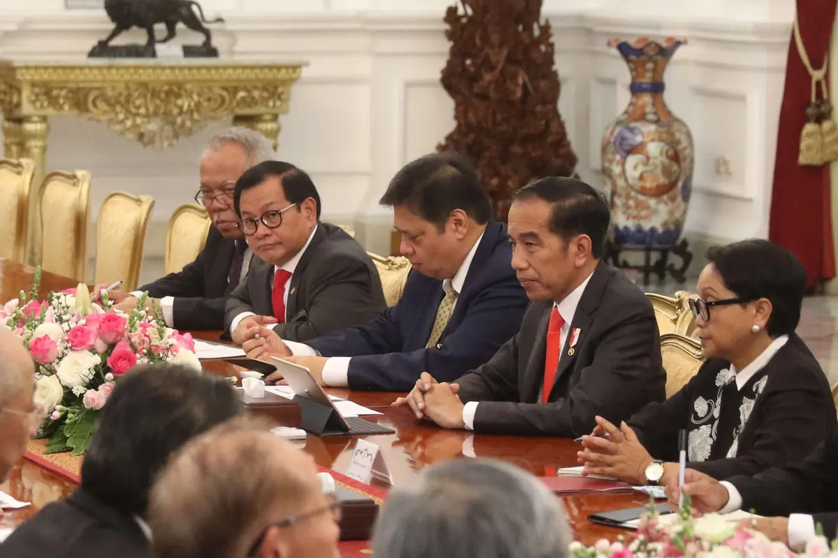 Jokowi Temui Pengusaha Jepang di Istana Merdeka