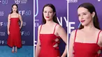 Foto kolase Claire Foy saat menghadiri acara karpet merah pemutaran film "Women Talking" selama Festival Film New York ke-60 di Alice Tully Hall, Lincoln Center di New York City pada 10 Oktober 2022. (Cindy Ord/Getty Images untuk FLC/AFP)