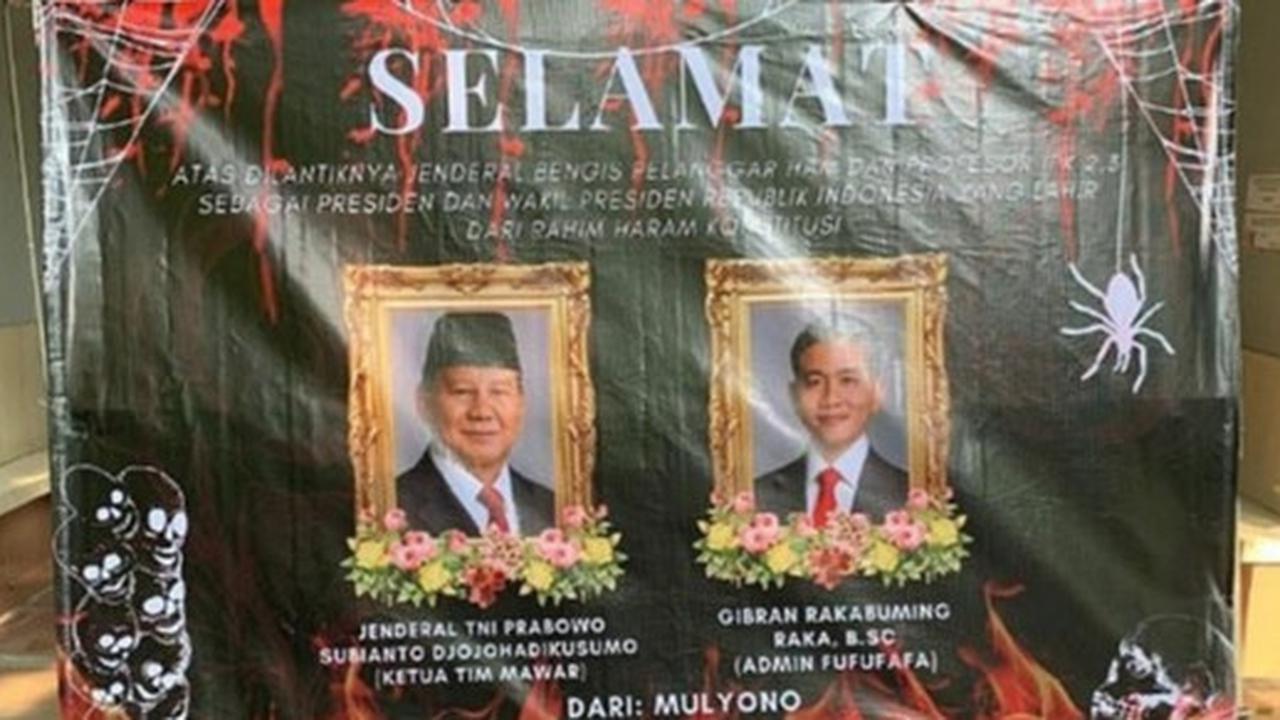 Kontroversi Pembekuan BEM Unair Buntut Karangan Bunga Sindir Prabowo-Gibran