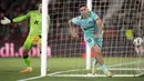 Dua gol kemenangan Barcelona di markas Almeria diborong oleh gelandang Fermin Lopez, masing-masing dicetak di babak pertama dan kedua. (JORGE GUERRERO / AFP)