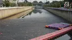 Penampakan aliran Kali Item yang dipenuhi sampah dan lumpur di kawasan Kemayoran, Jakarta, Rabu (4/9/2019). Selain menimbulkan bau tidak sedap, kondisi tersebut juga berpotensi menjadi sarang penyakit. (Liputan6.com/Immanuel Antonius)
