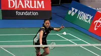 Tunggal putri pelatnas PBSI, Fitriani, langsung tersingkir pada babak pertama Indonesian Masters 2016 setelah dikalahkan wakil China, Gao Fangjie, Rabu (7/9/2016). (PBSI)