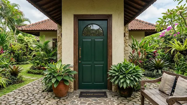 Warna Cat Pintu Kayu yang Bagus dan Awet untuk Rumah Tropis/AI Generated