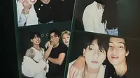 V BTS berbagi foto dirinya dengan Jimin dan Jungkook. (dok. Instagram @thv/https://www.instagram.com/p/CzPOXa6S6PM/)