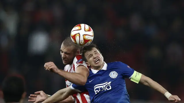 Hasil Liga Europa: Olympiacos 2 - 2 Dnipro