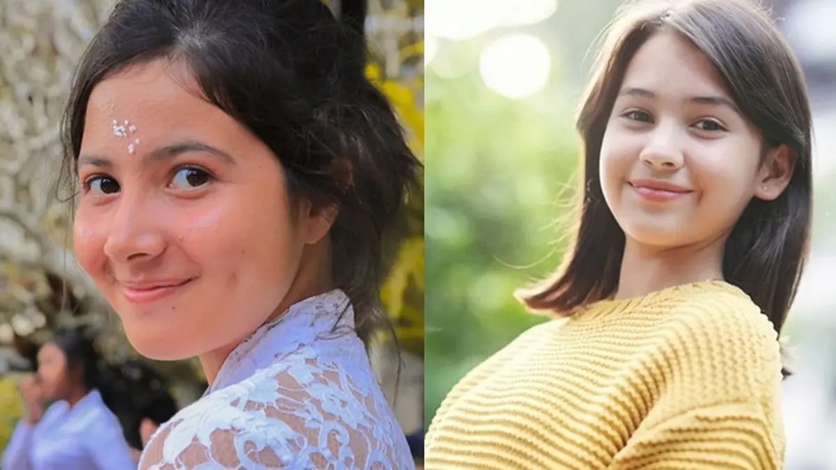 6 Potret Bulan Sutena, Remaja yang Disebut Mirip Artis Sandrinna Michelle -  Hot Liputan6.com