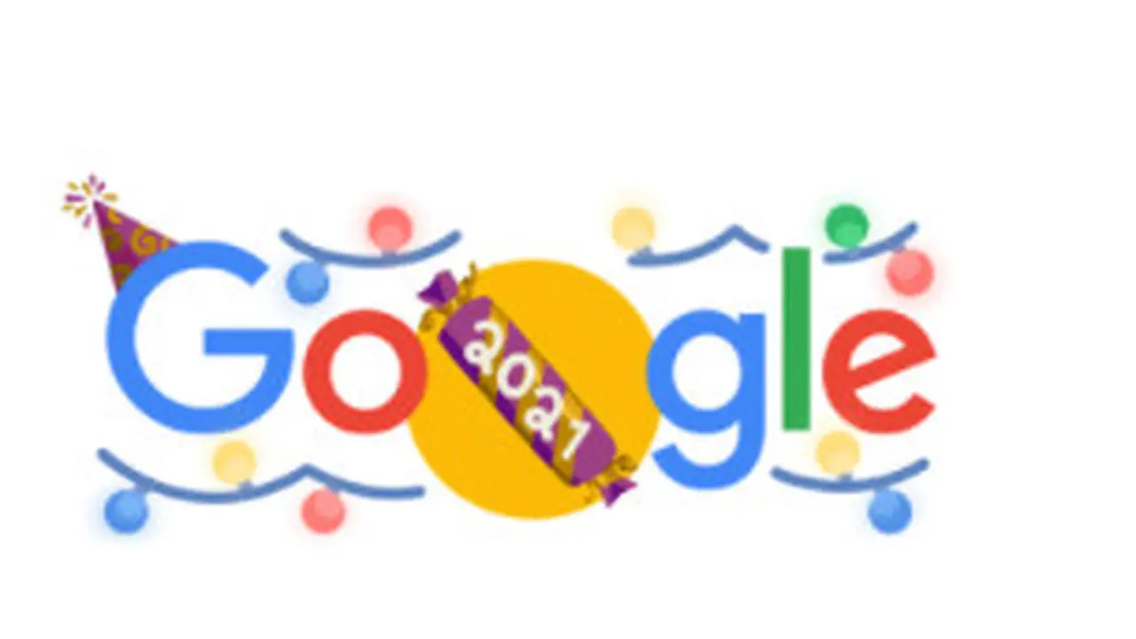 Googel Doodle Buat Perayaan Meriah Sambut New Year's Eve 2021