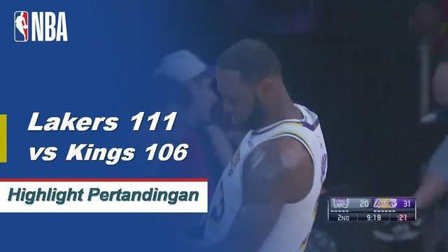 Kyle Kuzma mencetak 29 poin saat Lakers mendapatkan kemenangan atas Kings 111-106.
