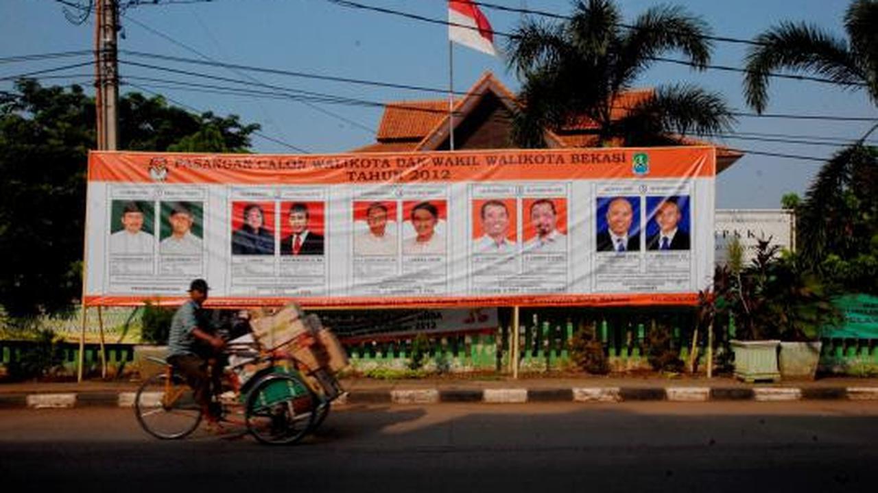 Spanduk Pilkada Bekasi dipublikasikan