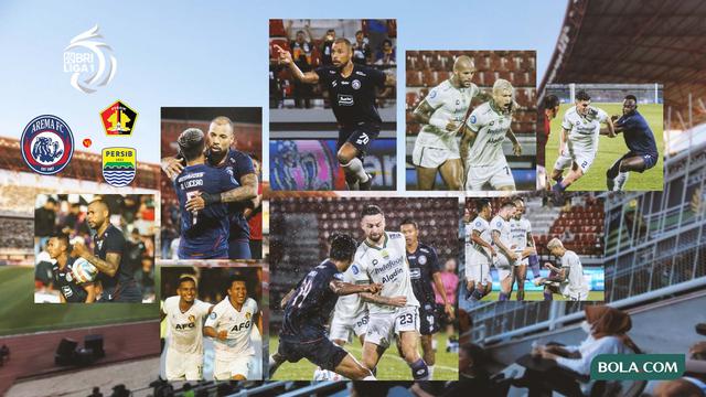 Kolase - Arema FC Vs Persik Kediri, Arema FC Vs Persib Bandung Liga 1 2023/2024