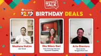 Para narasumber dalam ShopeePay Talk 12.12 Birthday Deals. (Liputan6.com/Dinny Mutiah)