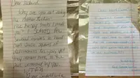 Suami istri saling mengirim surat cinta 'romantis' yang menjadi lucu jika dibaca.