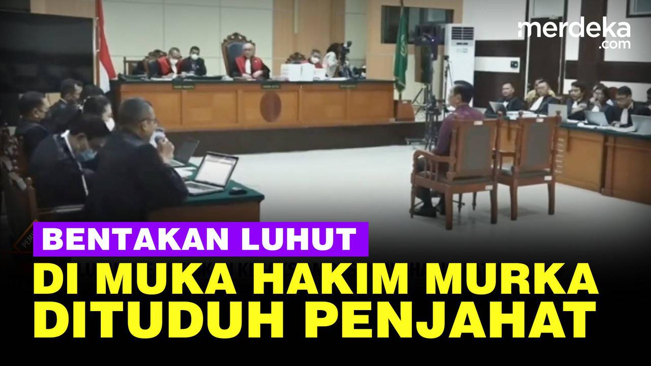 VIDEO: Momen Luhut Murka, Bentak Depan Hakim Tak Terima Dituduh Penjahat