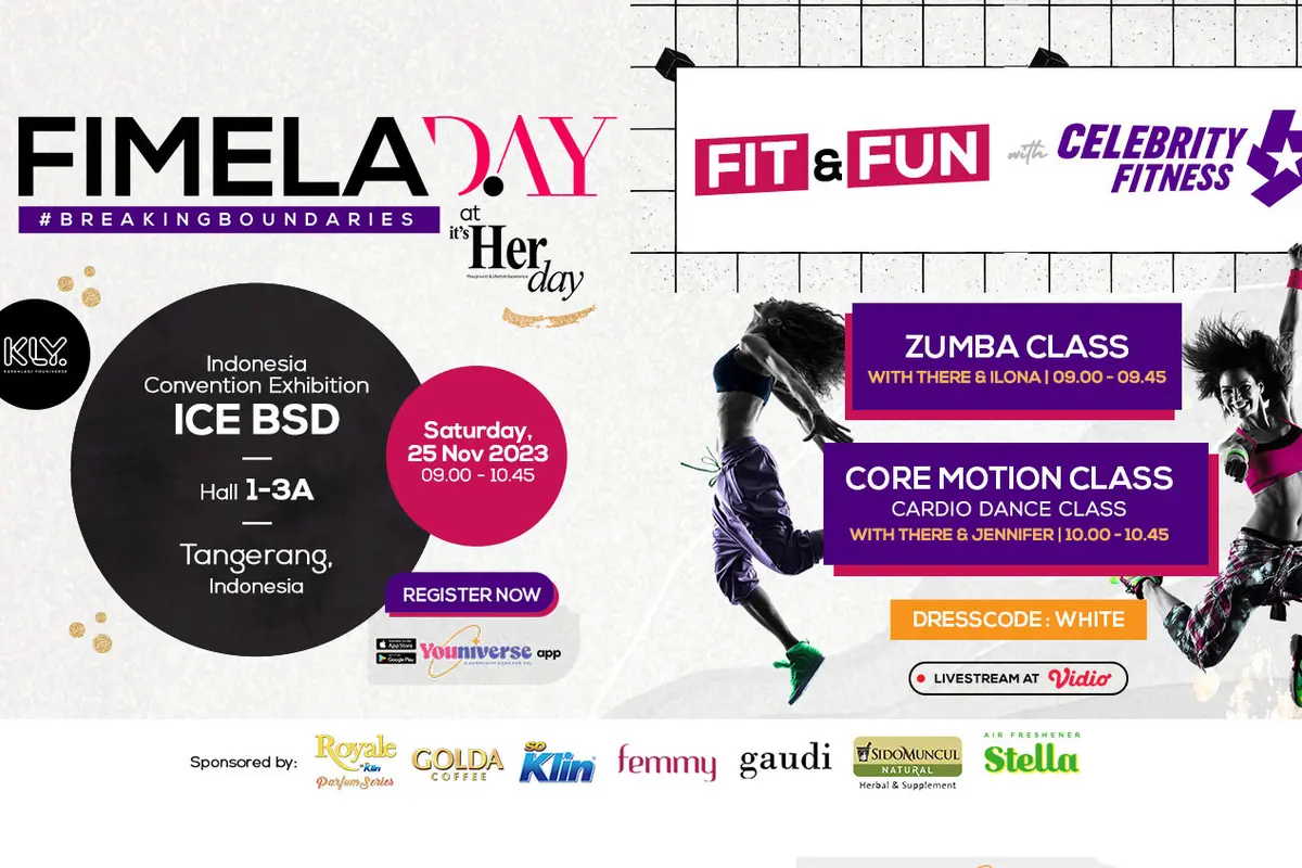 Seru-seruan Zumba dan Cardio Dance Bareng Celebrity Fitness Indonesia di Fimela Day 2023, Begini Cara Daftarnya!