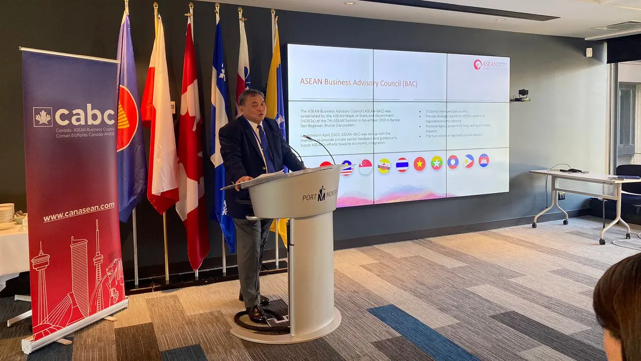 Wakil Ketua ASEAN-Business Advisory Council (ASEAN-BAC) Bernardino Vega memimpin delegasi ASEAN-BAC pada kunjungan di Kanada (21/7/2023). (Dok ASEAN-BAC)