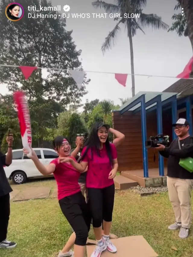 Lomba Agustusan ala pemeran sinetron Satu Cinta Dua Hati SCTV (Foto: instagram titi_kamall)