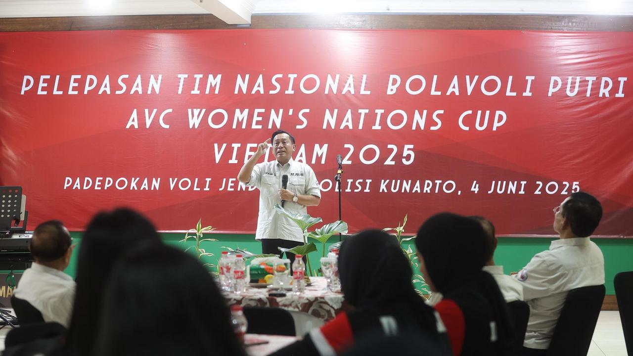 FOTO: Timnas Voli Putri Indonesia Ditargetkan Masuk Empat besar di AVC Nations Cup