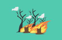 Petugas padamkan kebakaran hutan Gunung Sindoro pakai ranting pohon