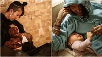 Fahrani asuh anak (Sumber: Instagram/favelamunk)