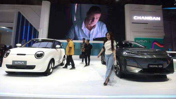 Changan Lumin dan Deepal S07 untuk pertama kalinya hadir di IIMS 2026. [Fimela/Budy Santoso]