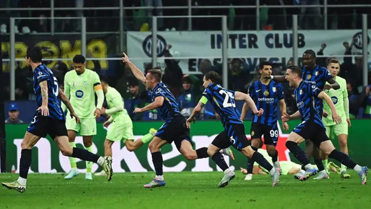 FOTO: Saling Berbalas Gol! Inter Milan Menangkan Duel Penuh Drama Lawan Barcelona