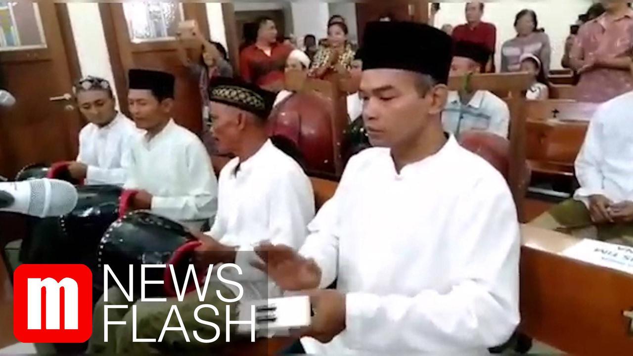 VIDEO: Tabuhan Rebana Iringi Anak Gereja Semarang Bernyanyi