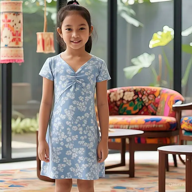 Model Baju Anak Perempuan Umur 10 Tahun yang Stylish dan Nyaman (created by AI)