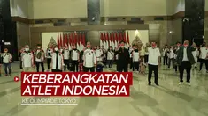 Berita video keberangkatan 13 atlet Indonesia dari 5 cabang olahraga (cabor) ke Olimpiade Tokyo pada Sabtu (17/7/2021) malam hari WIB.