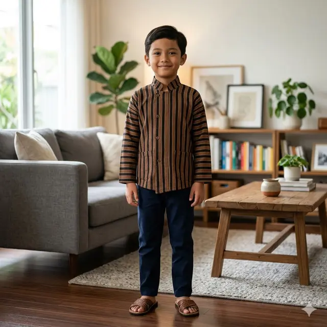 Model Baju Lurik Anak Laki-Laki