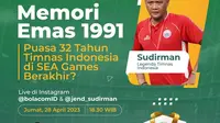 Warung Bola edisi Jumat (28/4/2023) membahas kiprah Timnas Indonesia di final cabang sepak bola SEA Games 1991.