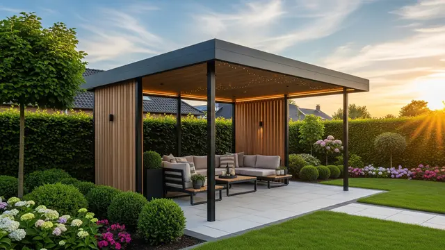 Model Gazebo Sederhana di Halaman Rumah/Gemini AI