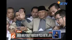 Setelah sempat mangkir dalam panggilan pertama per tanggal 2 Oktober, Amien akhirnya memenuhi panggilan penyidik.