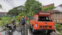 Pusdalops BPBD DI Yogyakarta melaporkan kejadian hujan disertai angin kencang pada Minggu, 8 Desember 2019 pukul 20.30 Wib. (Dok Badan Nasional Penanggulangan Bencana/BNPB)